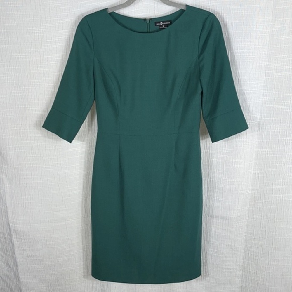 Nora‎ Gardner Gabrielle Green Wool dress size 4